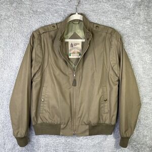 Vintage London Fog Men's Size 11/12 Outdoors Unlimited Dark Khaki Bombers Jacket
